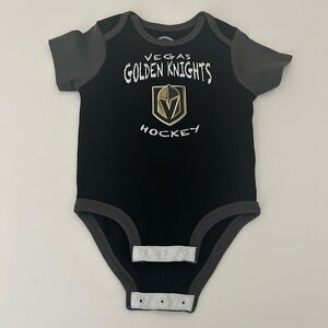 NHL Vegas Golden Knights Hockey Black Gray Onsie 3-6 Months